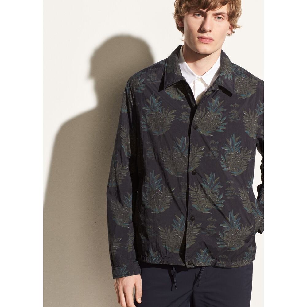 VINCE Tropical Pineapple Print Coach Windbreaker Jacket MR PORTER M NWT $365 - Picture 12 of 12